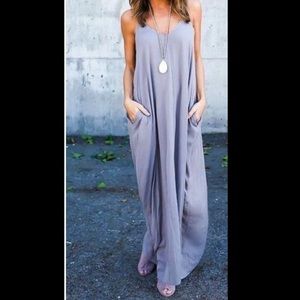 Greyish purple maxi